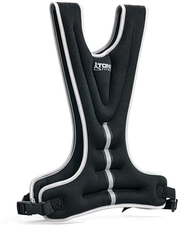 Tone Fitness 8lb Weighted Vest, Black