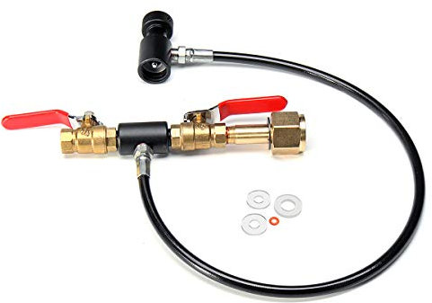 Forspero 24 Zoll Cga320 Soda Club Hochdruckschlauch Aufblasbares Luftventil Co2-Tankstelle Tank