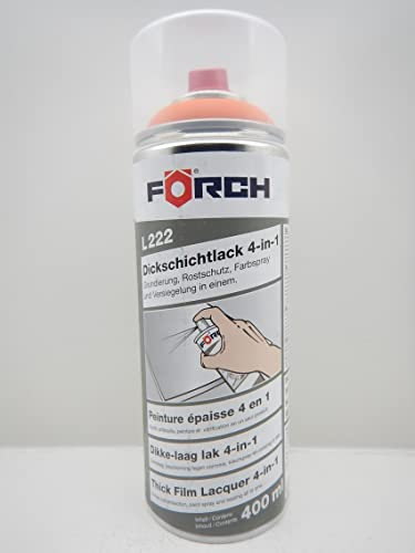 Förch 4 in 1 RAL 2004 REINORANGE ORANGE DICKSCHICHTLACK LACK SPRAY SPRAYDOSE 400ML (1)