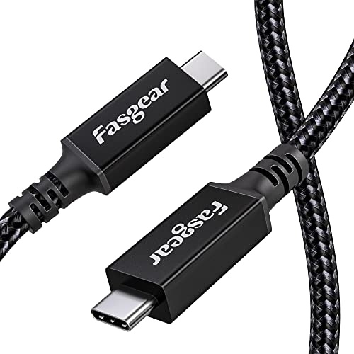 Fasgear Cavo USB 4: Cavo Thunderbolt 4 Cavo Thunderbolt 3 100W Ricarica 40Gbps Trasferimento dati 8K Video Tipo C per Mac-book Pro i-Pad Pro 2021 Mac Hub SSD esterno Docking Monitor eGPU (1 m)