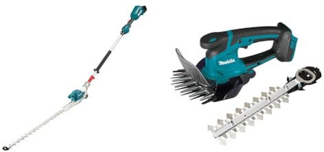 Makita DUN500WZ Akku-Heckenschneider 18V (ohne Akku, ohne Ladegerät) & Akku-Grasschere (18,0 V, ohne Akku, ohne Ladegerät) DUM604ZX
