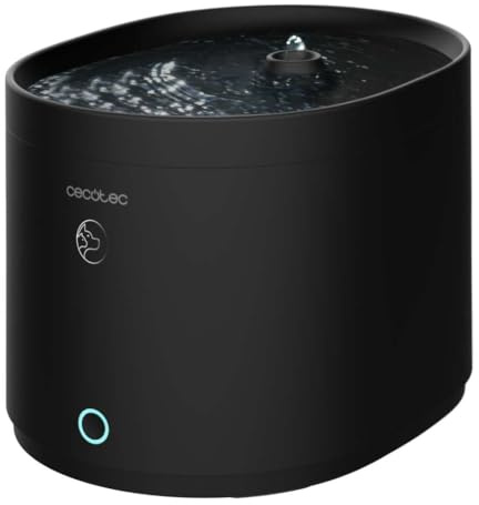 Cecotec Bebedero Pumba 2500 Refresh Smart, Capacidad de 2,5L, Filtro de Alto Rendimiento, Control Desde App, Sistema de circulación, Rcordatorio de Limpieza y Cambio de Filtro