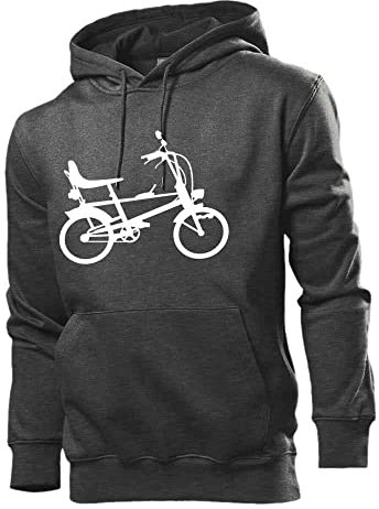 Bonanzarad Männer Hoodie Sweatshirt Dunkel Grau meliert M