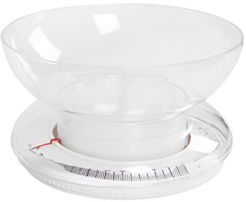Salter 811 WHWHDR Retro Mechanische Küchenwaage - Analog Traditionelle Waage Bis 3kg Mit Tare-Funktion, Keine Batterien, BPA Frei Spülmaschinenfest Schüssel, Gut lesbares Nadelanzeige Zifferblatt