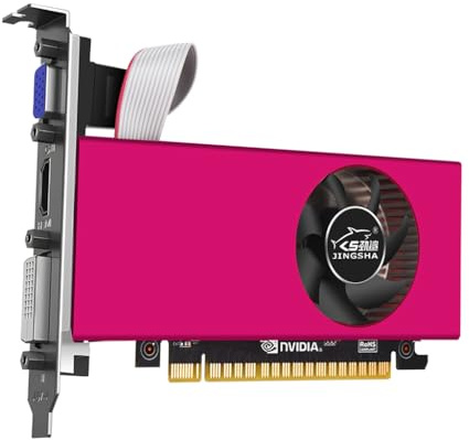 JMT PCie 2.0 16X Independent GT740 4G Scheda Grafica Gaming, Memoria DDR5, Compatibile con HDMI, Scheda Video Low Profile, Computer on Screen Card Display ad Alta Definizione