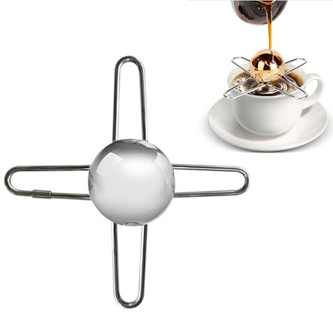 Hsupez 4 cm di raffreddamento del caffè palla di raffreddamento del caffè strumento di raffreddamento della palla congelata caffè caffè espresso palla riutilizzabile in acciaio inox palle di ghiaccio