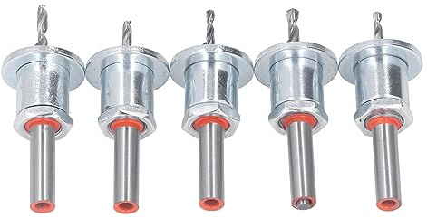 Adjustable Countersink Drill Bit Set 5 Piece with Case for Wood Metal Power Tools