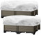 LINSOCLE Lot de 2 Pièces Voile Hivernage Plante Exterieur, Housses de Protection pour Plantes 100 x 45 x 40 cm, Housse d'hivernage Protection Hivernale pour Les Pot de Fleurs(Blanc)