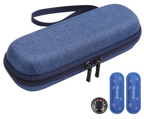ANCLLO Custodia per Penna per insulina, Custodia da Viaggio per diabetici con 2 impacchi di Ghiaccio in Nylon, Custodia da Viaggio per Dispositivo di Raffreddamento, Blu