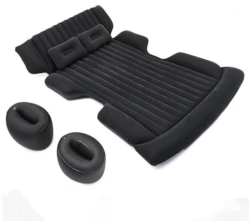 MYYULONG Auto Matratze für Dacia Sandero Stepway 3 2020-2023 2024, Aufblasbare Matratze für Rücksitz/Kofferraum Auto Bett für Reisen Camping Outdoor-Aktivität,Bla-ck-184×122×15cm