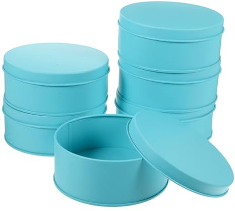 LABRIMP 6pezzi Barattoli Lamiera Per Biscotti Contenitori Multiuso Per Dolci e Snack Design Elegante Per Regali e Conservazione Di Caramelle e Biscotti