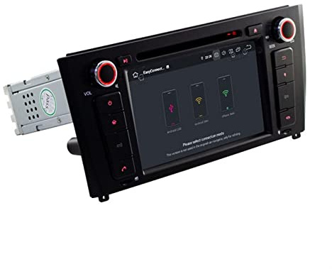 Wivplex Navegación GPS con Audio DVD Multimedia WiFi Dab DSP 4G 64G 1 DIN Android 10 AutoRadio Compatible con BMW, Serie 1 E87 E88 E82 E81 I20 D Reproductor Multimedia de Radio(with DSP)