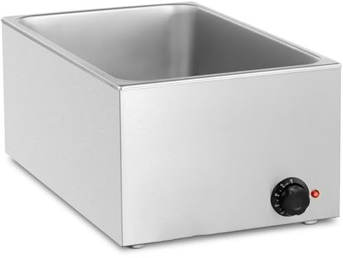 Commercial Bain Marie GN 1/1 Electric Catering Food Warmer 0.6kW Adjustable Temp Range 540x340x300mm by Stalwart