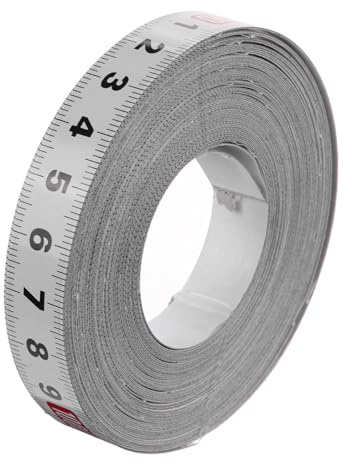 POPETPOP Nastro Adesivo Righello in Acciaio al Carbonio per Rilevazioni Precise e Comode, per Falegnameria e Strumenti Metrici