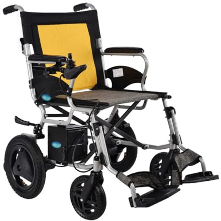 ZYXUXSJ Elektro Rollstuhl Klapprollstuhl Elektrisch Leicht Zusammenklappbar Vollautomatischer Elektrischer Rollstuhl Faltbar - Elektrorollstuhl Li-Ion-Akku