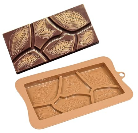 Stampi per cioccolatini, in silicone per uso alimentare, spesso stampo per barrette di cioccolato ripiene, per casa, cucina, bomboniere, attività per bambini, artigianato