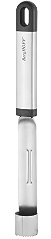 BergHoff Apfelausstecher Essentials (Küchenhelfer, Apfelentkerner aus Edelstahl, ergonomische Form, zum Entfernen vom Kerngehäuse) 1301052