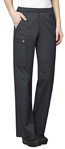 WonderWink 501PPEWTXSP Wonder Work - Pantaloni Cargo da Donna, Senza Lacci, in Peltro, Taglia XS
