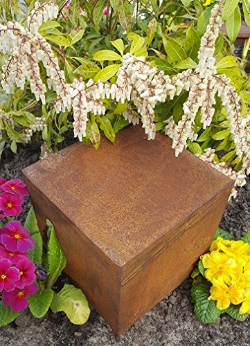 garten-wohnambiente Quader Würfel 20/20/20 cm Cortenstahl Roststahl Dekoquader