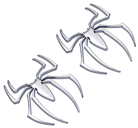 roverone 3d vehículo emblemas pegatinas de coche universal en forma de araña de metal cromado coche motor de vinilo adhesivo