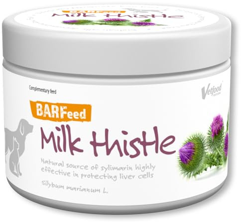 Vetfood BARFeed Mariendistel | Unterstützt die Leber | Barf für Katzen & Hunde | Rohfütterung | 200 g