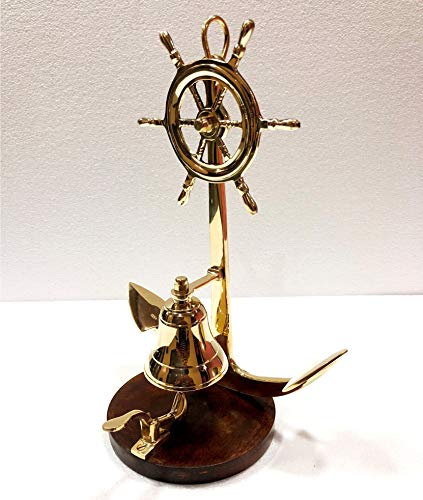 Marine Negozio Nautico Vintage Servizio Campane Nave Ruota Ancoraggio Scrivania Campana Decorazione Hotel Contatore Campana Buon Suono