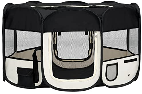 vidaXL Welpenlaufstall Faltbar 145x145x61cm Welpenauslauf Tierlaufstall Hunde