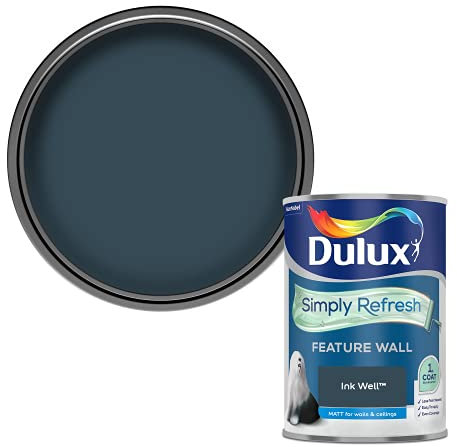 Dulux Simply Refresh Feature Wall Matt Emulsion Paint, 5569242, Ink Well - 1.25 L