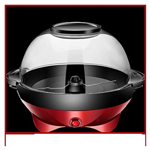 Palomiteros Máquina de palomitas de maíz Home Automatic No-Humo Máquina de explosión hecha en casa giros para freír la máquina de palomitas de palomitas de gran capacidad Palomitero (Color : Red)