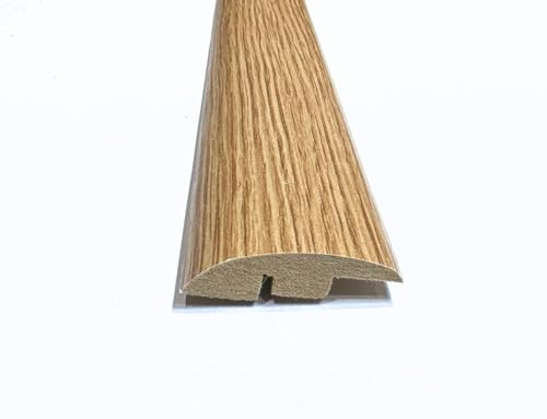 Solid Laminate/Wood Flooring MDF Threshold Strip Ramp Edge 16 Modern Oak Colours (0.9m, Louisiana Oak)