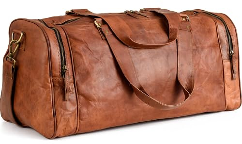 Berliner Bags Vintage Reisetasche Bergen aus Leder, Weekender für Damen und Herren