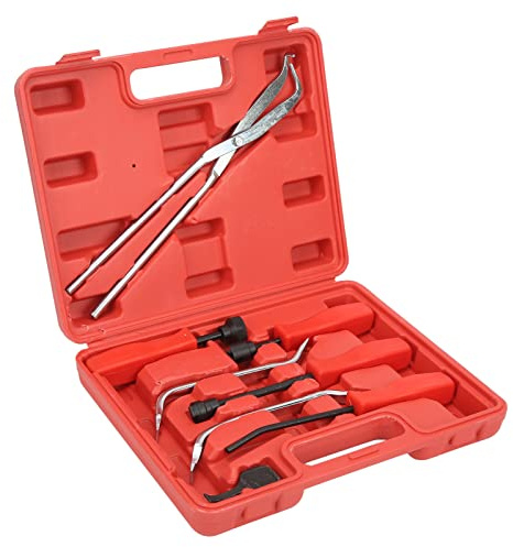 Trommelbremsen-Werkzeug-Kit, 8-teiliges Universal-Bremssattel-Rückstellwerkzeug, Bremsfederkompressor, Bremsfederzange, Bremslöffel-Set, Bremssattel-Rückstellwerkzeug Zum Zurücksetzen Des Bremsbelags