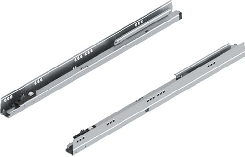 Blum Tandembox Korpusschiene Seitliche Montage Metall Schubladenschiene 30kg, Silber, 550mm