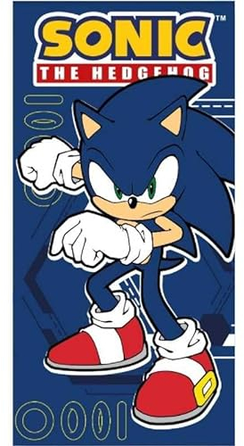 VIRCA SONIC Asciugamano in microfibra, Telo da piscina, Asciugamano per bambini, Stampa per bambini, 70x140 Unisex - Bambini, Multicolore,