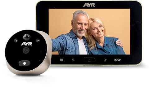 Mirilla Digital 759-HD Lite - Full HD. Acabado níquel Satinado.