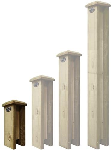 Premier Garden Supplies Concrete Post Extenders (2-WAY STRAIGHT) | W.100mm x D.100mm x Height 1ft (30cm) Designed for Flat or Bobble Top Posts Can be self adjusted for Pyramid Top