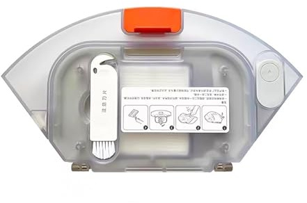 ECWRWWGI Caja de Polvo for Tanque de Agua, Compatible con Xiaomi E10 E12 B112, repuestos de aspiradora Robot, Accesorios de Filtro Hepa