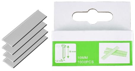 Lot de 1000 agrafeuses à clous en forme de porte pour meubles en bois, usage domestique, clous de type porte (clou de type T)