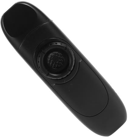 Elektrisches Kazoo mit Einstellbarem Ton, 1 Satz für Erwachsene | Schwarz, Abs und Kunstharz, Flötenmembranen Enthalten, für Geige und Klavier, Üben zu Hause oder Musikraum