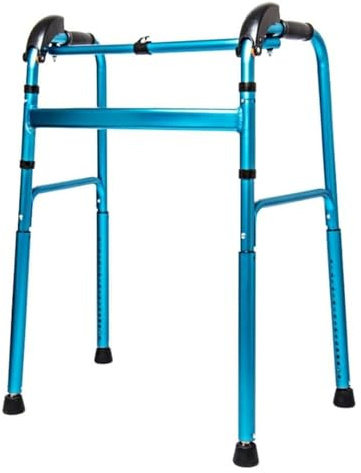Andador Plegable, Andador, Andador Ligero, Soporte auxiliar for caminar, plegable, de altura ajustable, aleación de aluminio liviana y portátil