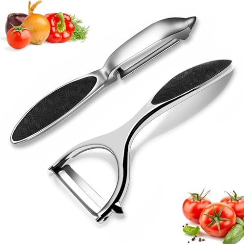 Potato Peelers Vegetable Peeler - Premium Stainless Steel Y-Shaped Rotatable Multifunctional Apple Peeler, Good Grip & Durable Peeling Tool for Kitchen, Vegetables, Fruits