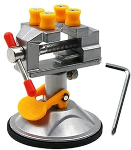 Mini Schraubstock Einstellbar Universal Mini Bohrmaschine Schraubstock Kleiner Werkbankschraubstock 360 Grad Drehbar Tischschraubstock Klemme Saugbankschraubstock (B)