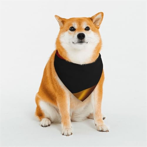 Hundehalstuch, Deutschland-Flagge, verstellbar, Haustierhalstücher für Hunde, Weihnachten, Haustier-Schal, Dreieck-Lätzchen, Halstuch, weich, atmungsaktiv, Welpen-Bandana für kleine, mittelgroße und
