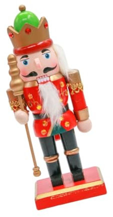 Delicato soldato di legno Figura Soldato Decors Essenziale Dado Strumento di Apertura Dado Accento Casa Facile da Usare 20 cm