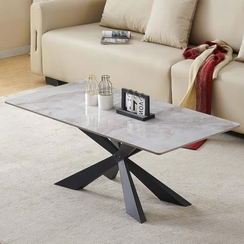 Milton & Oldbrook Couchtisch Zamora, Marmor, 120 cm, sandfarben, glänzend