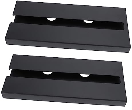 Mikikit Portabicchieri da Vino Sospeso Nero 2 Pezzi in Plastica