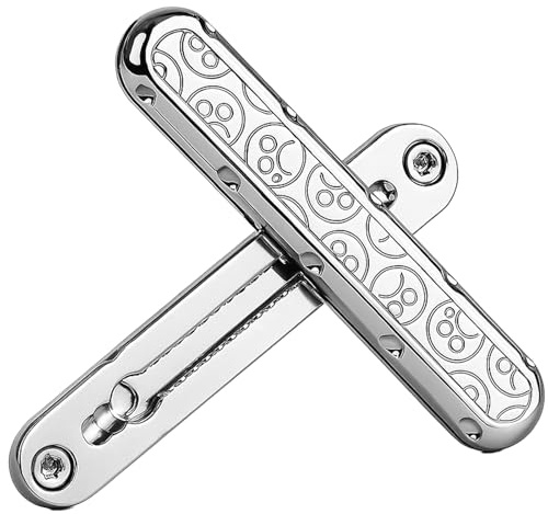 1 Piece Metallic Fidget Slider Toy, EDC Fidget Toys Metall, Sensory Fidget Toys for ADHD Autism, Stress Relief Anxiety Reducer Fidget Toy, Decompression Toy for Adults, Suitable for Office School, Ide