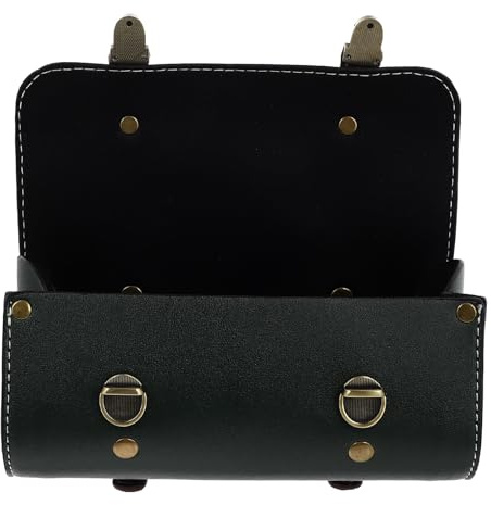 PENIKOKO Retro Motorrad Hecktasche und Lenkertasche aus Metall mit Schnellverschluss Abnehmbar Große Aufbewahrungstasche für Fahrradtouren und Motorradzubehör