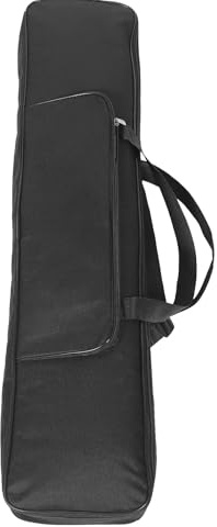 UKCOCO Portable 61 Keys Keyboard Storage Bag with Thickened Oxford Cloth, Soft Interior Padding, Dual Carrying Options, Comfortable Shoulder Straps, for Travel and Gig Use