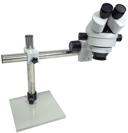 microscopi Microscopio stereo professionale con zoom, microscopio binoculare, ingrandimento 7X-45X con staffa universale microscopio